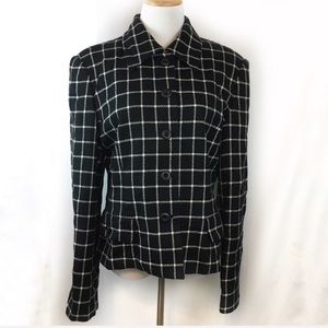 ✨5 FOR $25✨ Classiques Entier Vintage Black Windowpane Plaid Coat